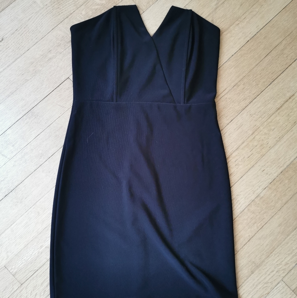 Lulus black strapless mini dress